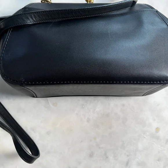 COACH 1941 Large Kisslock Frame black leather crossbody bag - Picture 10 of 16